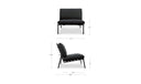Salma Outdoor Accent Chair Speckled Charcoal