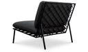Salma Outdoor Accent Chair Speckled Charcoal