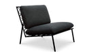 Salma Outdoor Accent Chair Speckled Charcoal