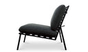 Salma Outdoor Accent Chair Speckled Charcoal