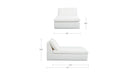 Miles Outdoor Chaise White