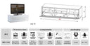 MO-USA2 Modena Grey TV Entertainment System Made In Italy