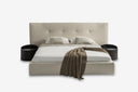 Palermo - Italian Modern Faux Concrete & Walnut Bedroom Set