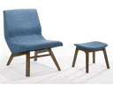 Sami - Modern Orange Velvet Accent Chair