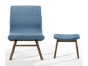Sami - Modern Orange Velvet Accent Chair