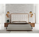 Amberlie - Modern Walnut Floor Mirror