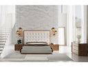 Amberlie - Modern Walnut Floor Mirror