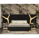 Aspen - Modern Black & Gold Wide Chest