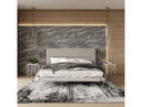 Bergeron - Contemporary Cream Woven Fabric Bed