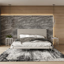 Bergeron - Contemporary Cream Woven Fabric Bed