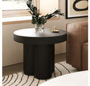 Bruni - Modern White Concrete End Table