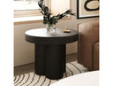 Bruni - Modern Black Concrete End Table