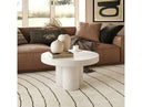 Bruni - Modern White Concrete Coffee Table
