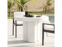 Bruni - Modern White Concrete Round Dining Table