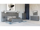 Buckley - Grey & Black Stainless Steel Bedroom Set