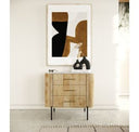 Cambridge White Marble & Mango Round End Table
