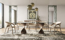 Cleveland - Contemporary Glass and Grey Ash Dining Table