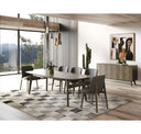 Costello - Mid-Century Modern Wenge Dining Set