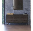 Daisy Mid-Century Dark Acacia Nightstand
