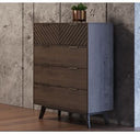 Daisy Mid-Century Dark Acacia Dresser