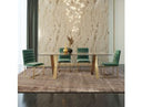 Dandy - Modern Golden & Glass Dining Table