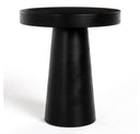 Desoto - Modern White Concrete Round End Table