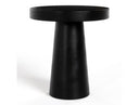 Desoto - Modern Black Concrete Round End Table