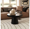 Desoto - Modern White Concrete Round End Table