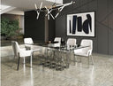 Legend Modern Glass & Stainless Steel Dining Table