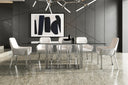 Ericson - Modern Glass & Stainless Steel Dining Table