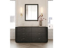 Fields - Modern Black Acacia Mirror