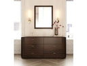 Fields - Modern Walnut Acacia Mirror