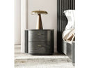 Fields - Modern Black Acacia Nightstand
