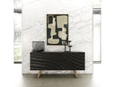 Finley Mid-Century Black & Gold Buffet