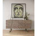 Byer - Modern Glass + Grey Ash Dining Table