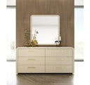 Florence - Modern Beige Leatherette + Gold Buffet