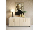 Florence - Modern Beige Leatherette + Gold Buffet