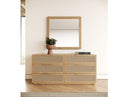 Gavin - Modern Natural Ash + Rattan Dresser