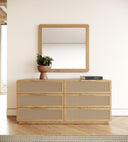 Gavin - Modern Natural Ash + Rattan Bedroom Set