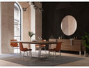 Gilroy - Modern Walnut & Stainless Steel Dining Table