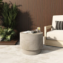 Gruver - Modern Grey Concrete End Table