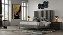 Hemlock - Modern Grey Velvet Bed