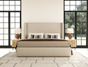 Cambridge White Marble & Mango 2 Drawer Nightstand