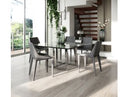 Crawford Modern Clear Glass Square Dining Table
