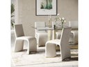 Kenda Contemporary Grey and Brushed Gold Dining Chair (Set of 2)