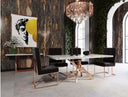Auer - White Marble & Gold Dining Table