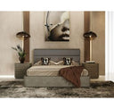 Lois - Modern Beige Shagreen + Brass Dresser