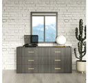 Manchester- Contemporary Dark Grey Mirror