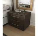Manhattan - Contemporary Brown Oak and Gold Dresser