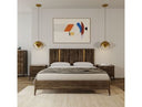 Oakley - Mid-Century Dark Brown Bed